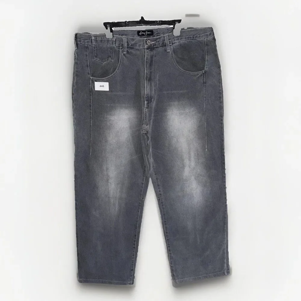 Sean John Vintage Baggy Jeans Mens Size 40x32 Faded Gray Y2K Loose Fit